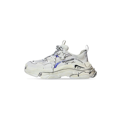 Balenciaga TRIPLE S SKETCH SNEAKER IN WHITE