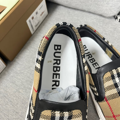 BURBERRY Vintage Check Cotton Wool Blend Sneakers