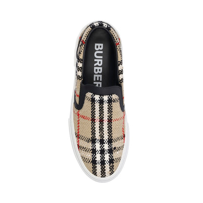 BURBERRY Vintage Check Cotton Wool Blend Sneakers