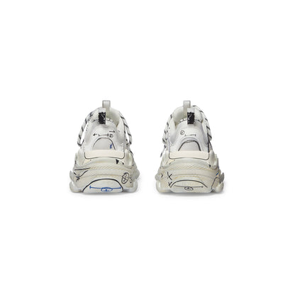 Balenciaga TRIPLE S SKETCH SNEAKER IN WHITE