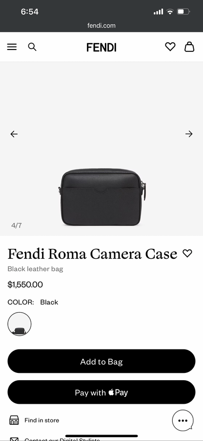 Fendi Diagonal Camera Case