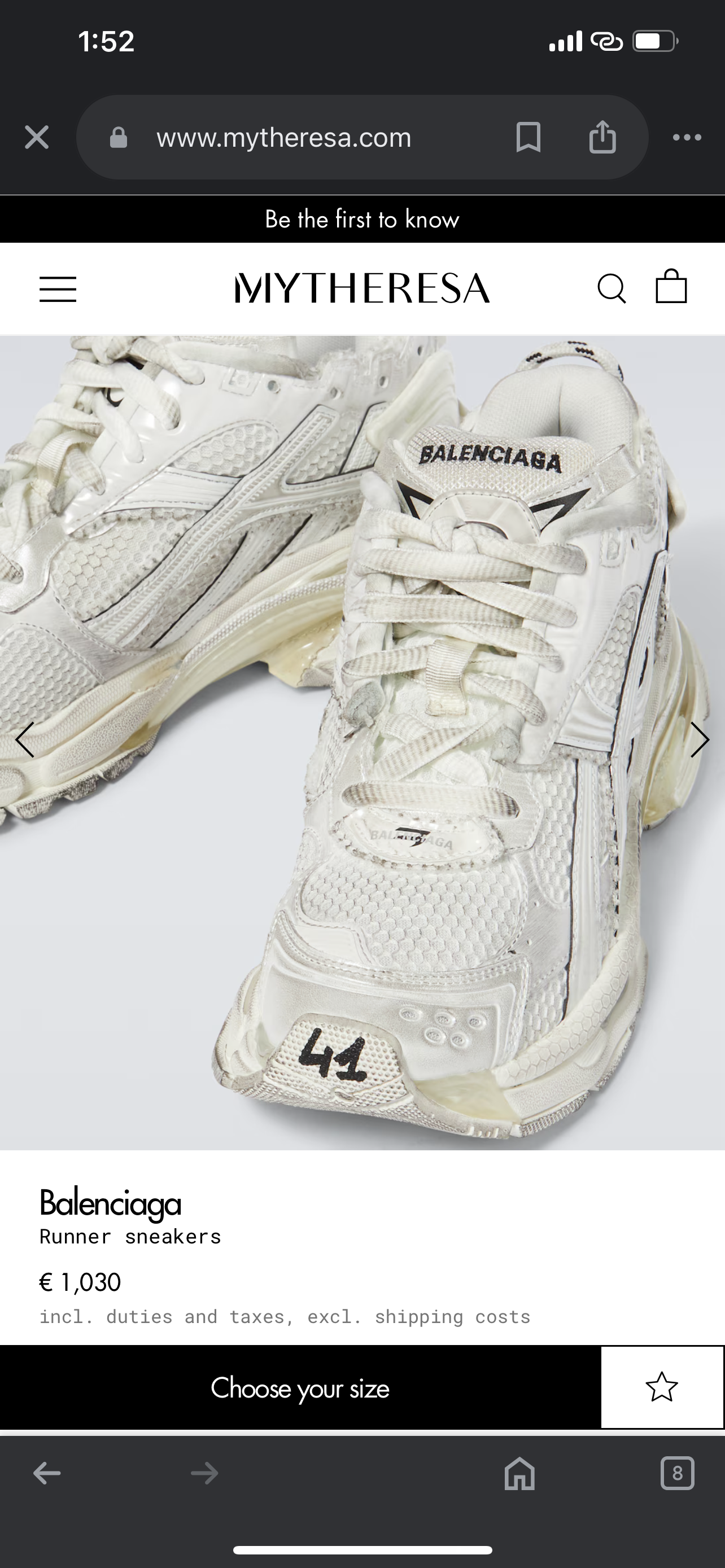 BALENCIAGA RUNNER White Beige