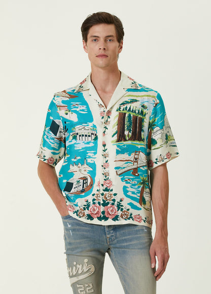 AMIRI CAMISA HAWAIIAN BOWLING