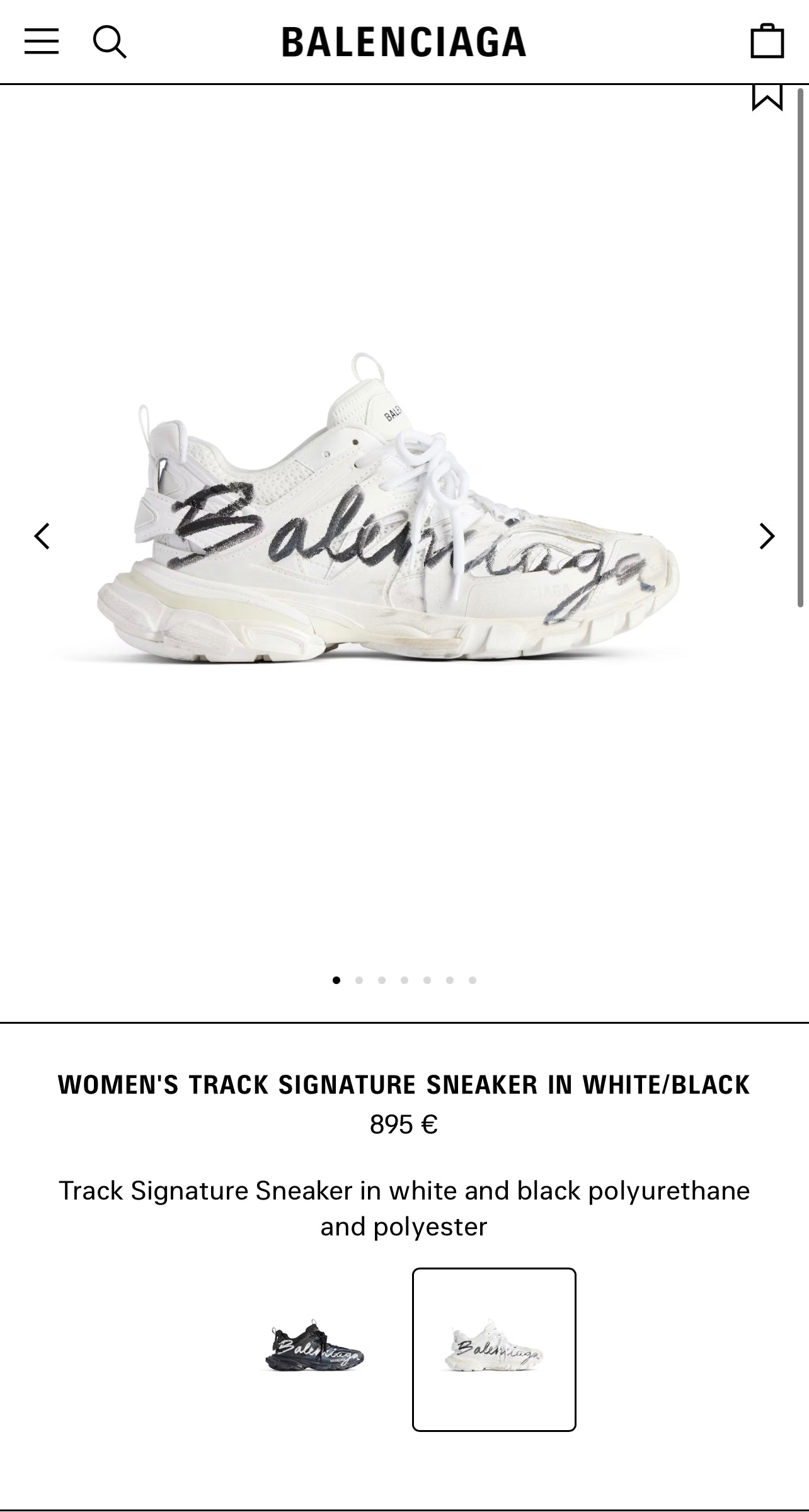 Balenciaga Track Signature White