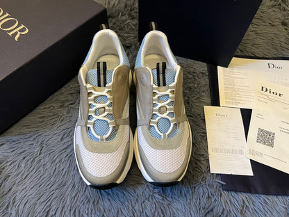 Dior B22 Sky Blue And Grey Trainer