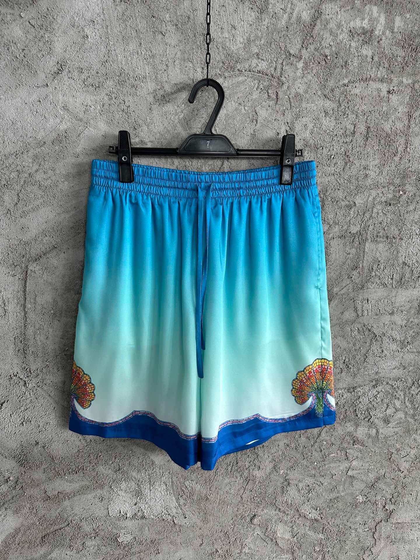 CASABLANCA COQUILLAGE COLORÉ SILK SHORT