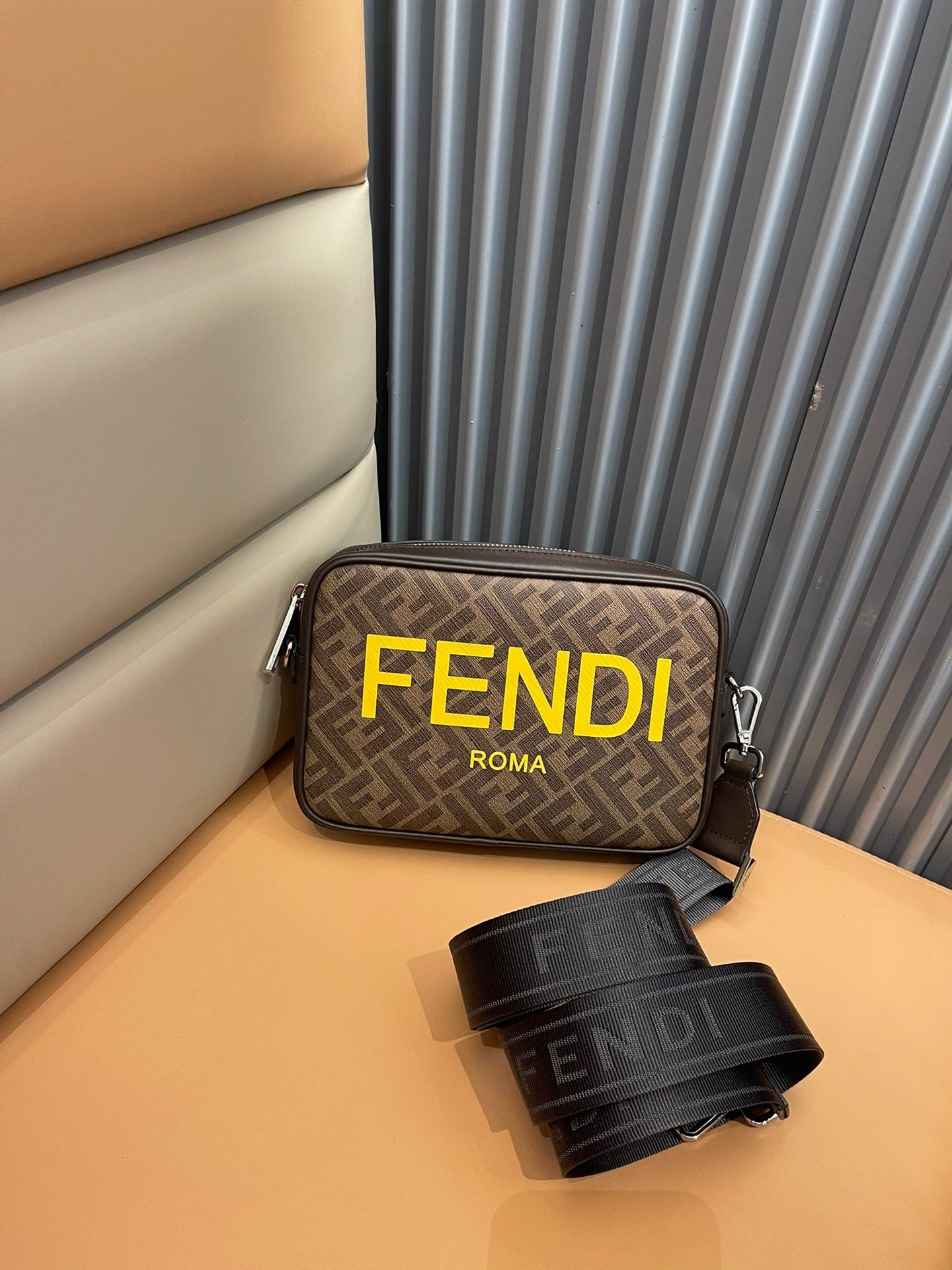 Fendi Diagonal Camera Case Fendi Logo