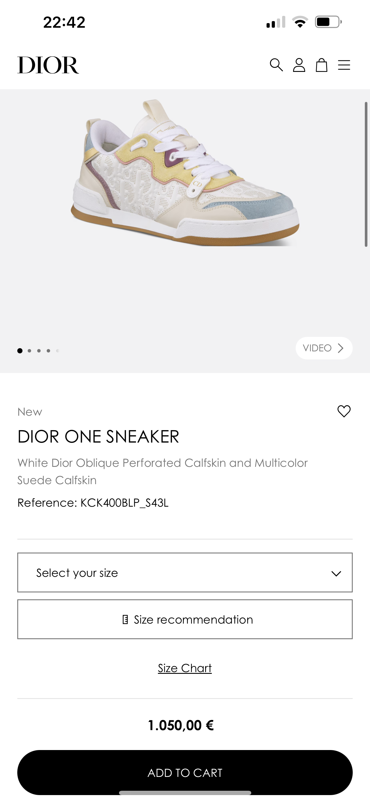 DIOR ONE SNEAKER