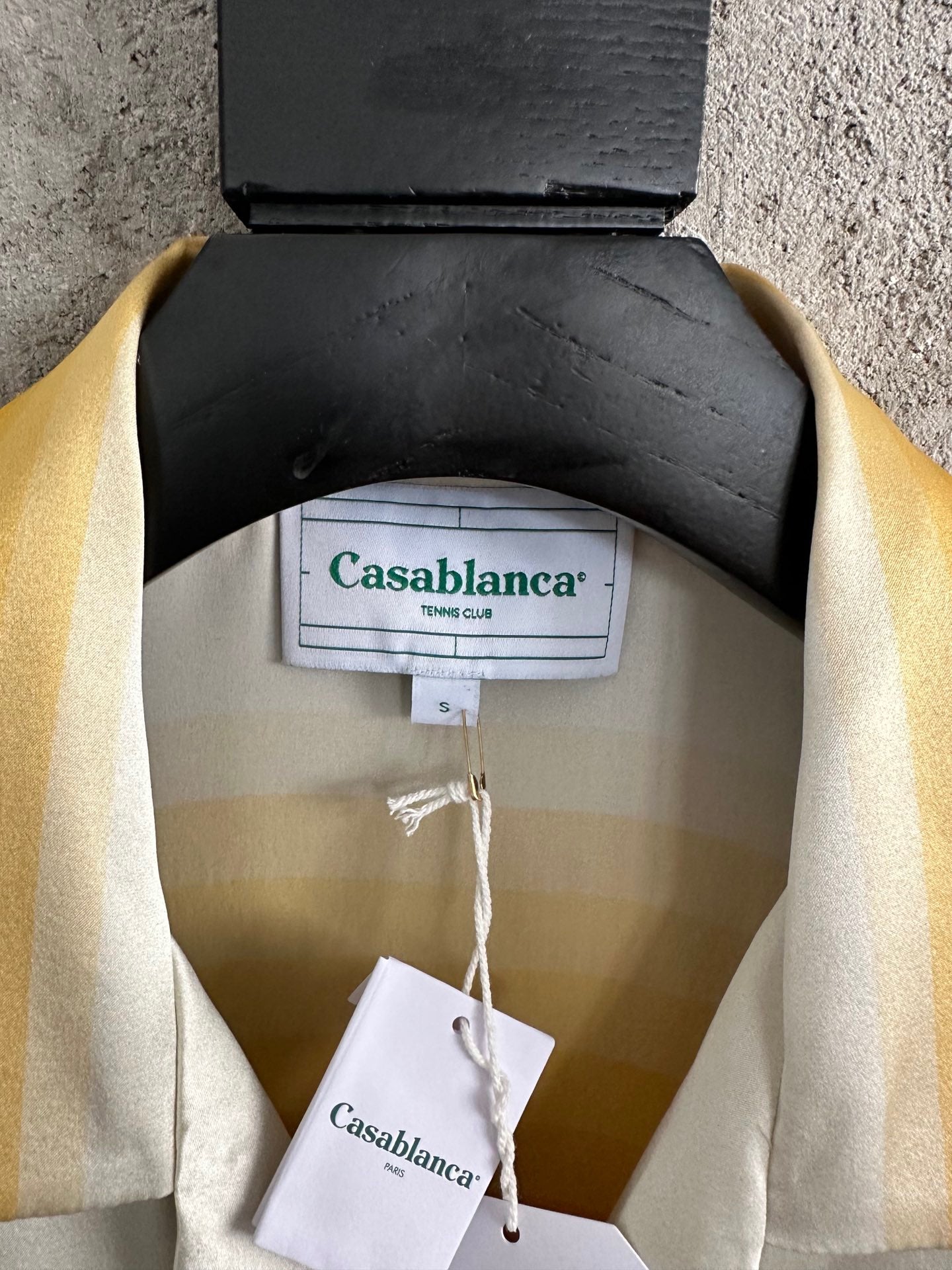 CASABLANCA CUBAN COLLAR SILK SHIRT