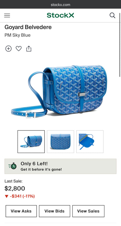 GOYARD Belvedere PM BLUE