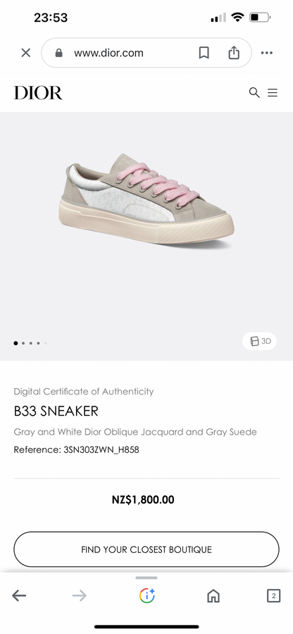 DIOR B33 SNEAKER