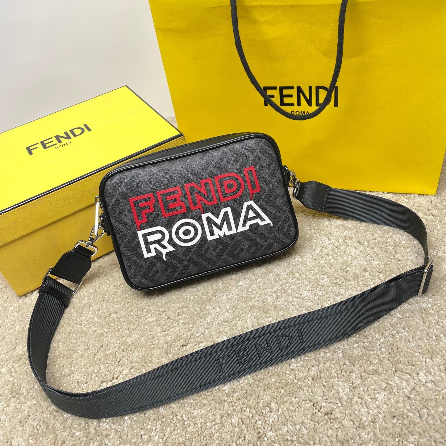 Fendi Diagonal Camera Case Fendi Roma