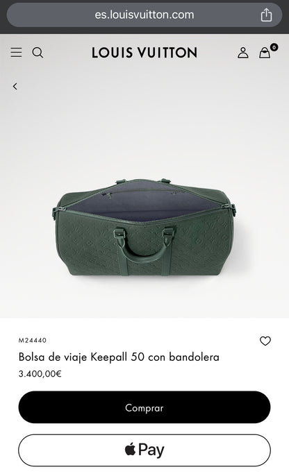 LV Keepall con bandolera 50cm M24440