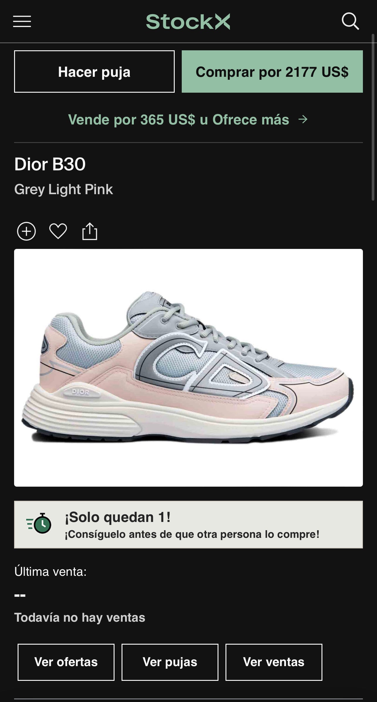 DIOR B30 Sneakers Grey Light Pink