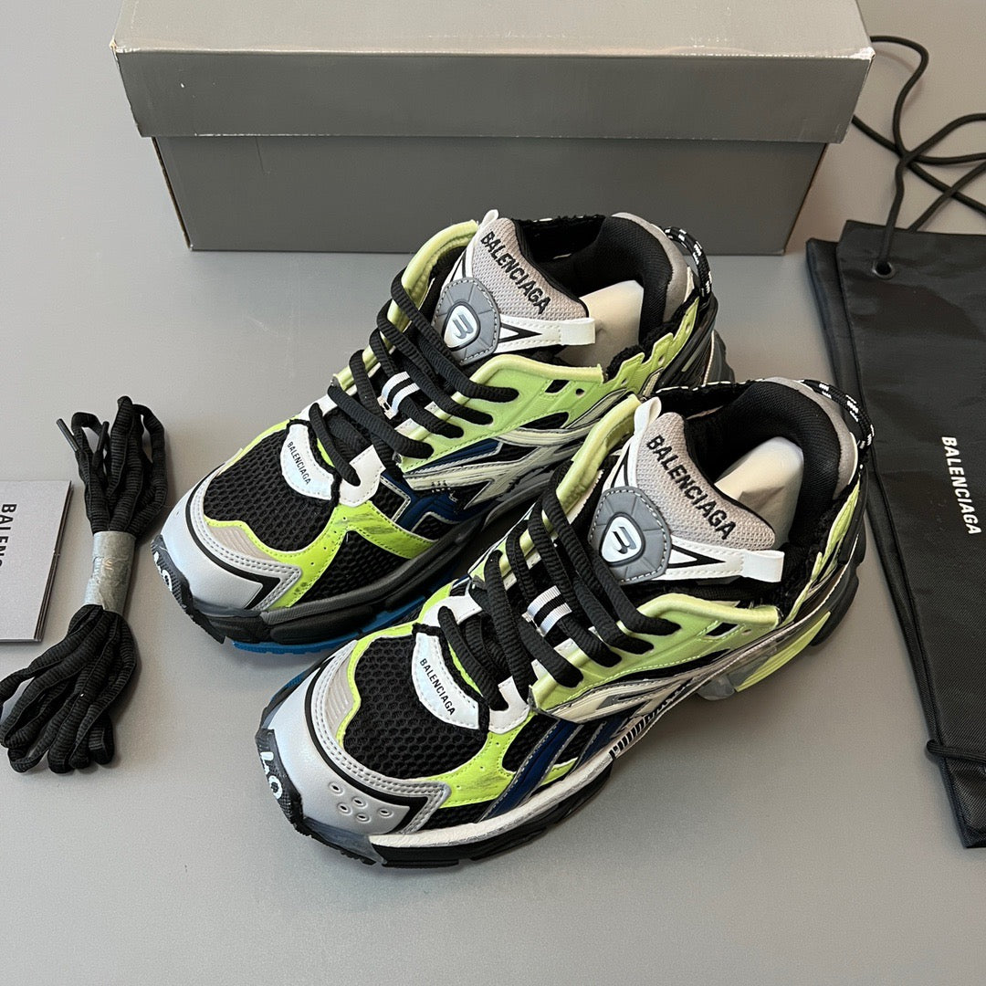 BALENCIAGA RUNNER Black Green Blue Navy