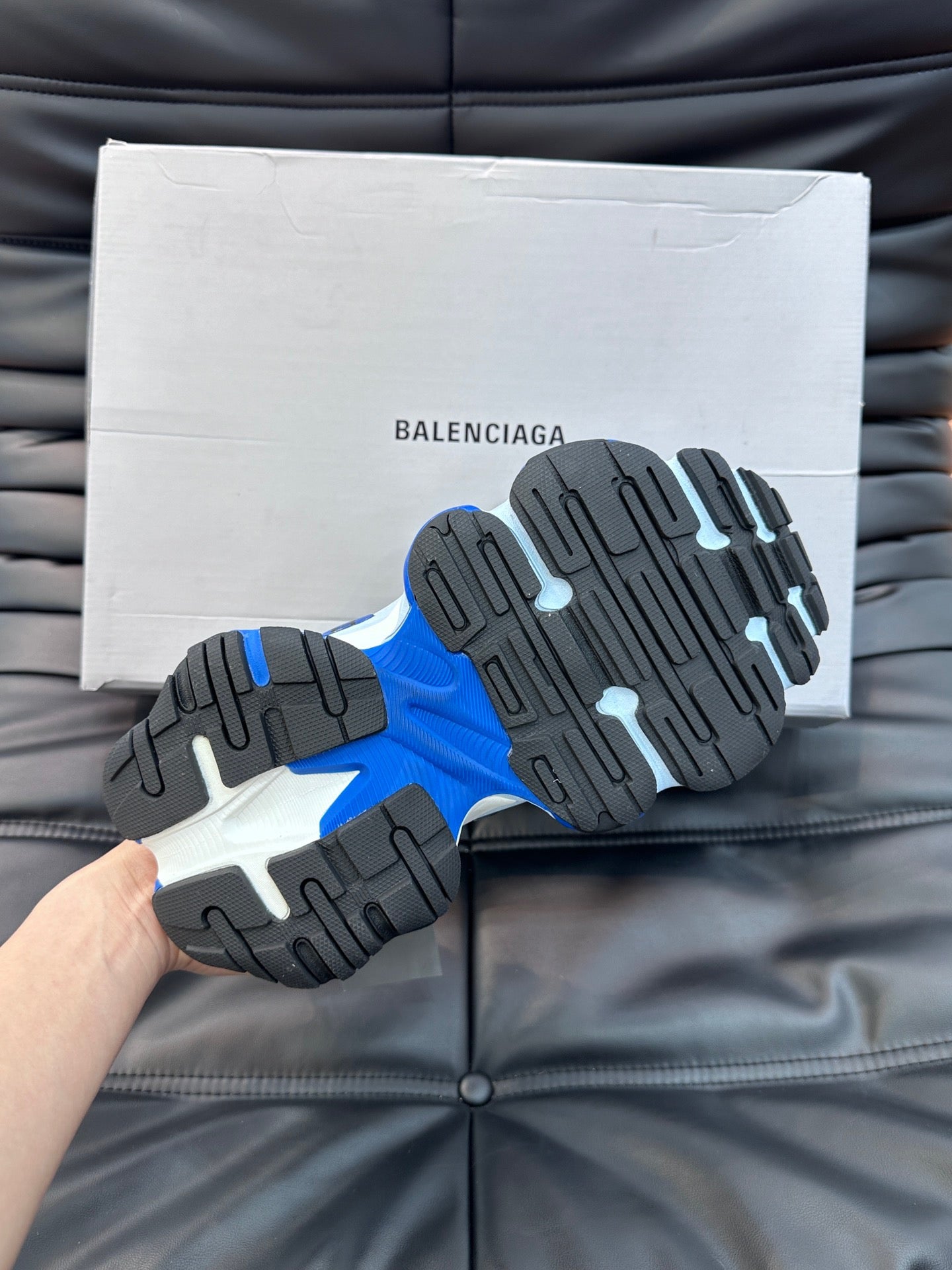 BALENCIAGA CARGO SNEAKERS IN BLUE