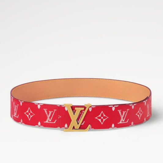 LV BELT Cinturón reversible initiales de 4 cm