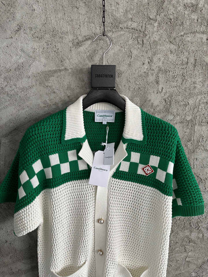 CASABLANCA KNITTED CROCHET SHIRTS