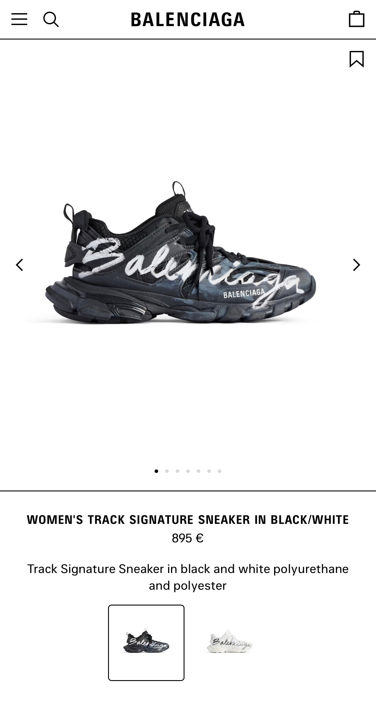 Balenciaga Track Signature Black