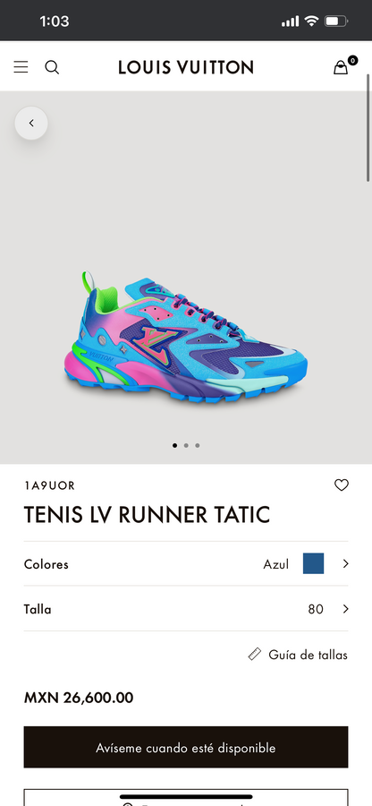 Lv Runner Tatic (VARIOS COLORES)