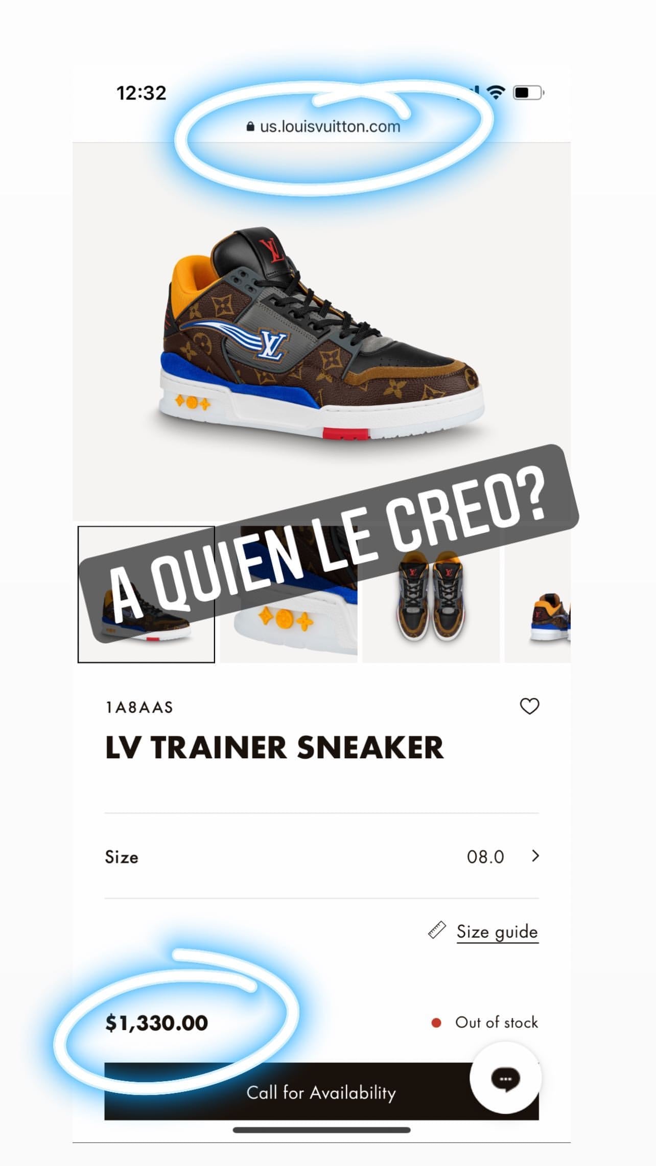 LV Trainer Sneakers X NBA High