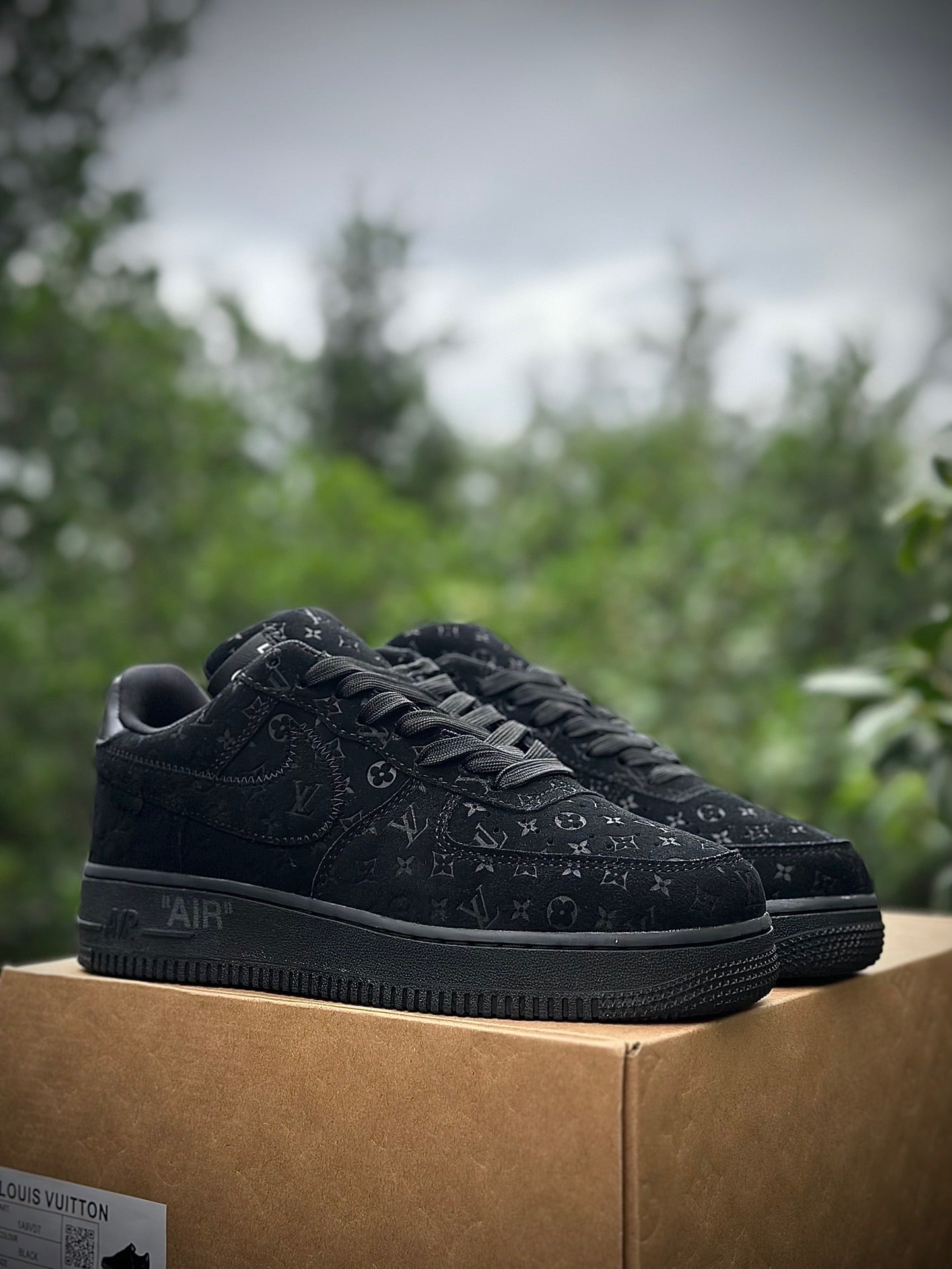 LV Nike AF1 Virgil Abloh BLACK