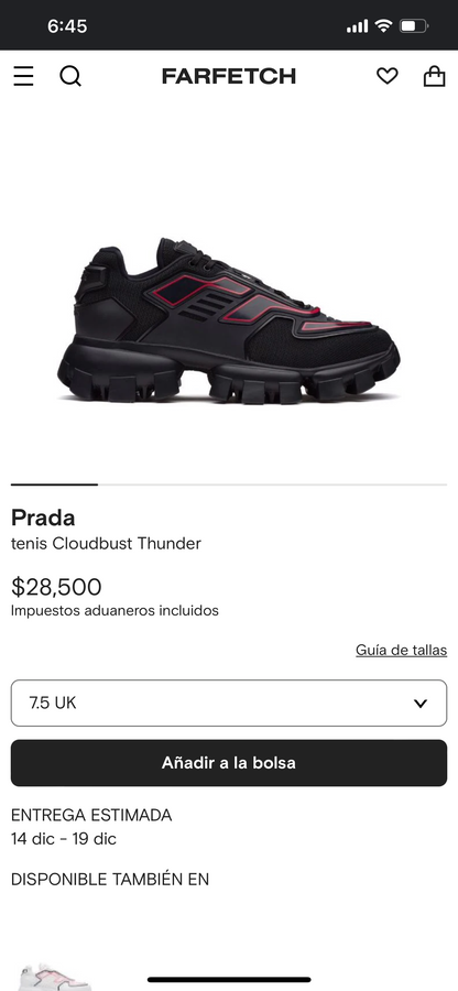 PRADA  Cloudbust Thunder