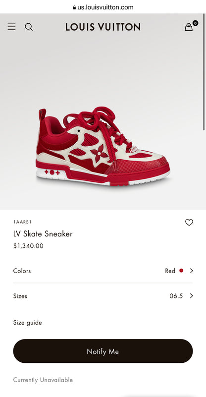 LV Skate Sneaker 1AARS1