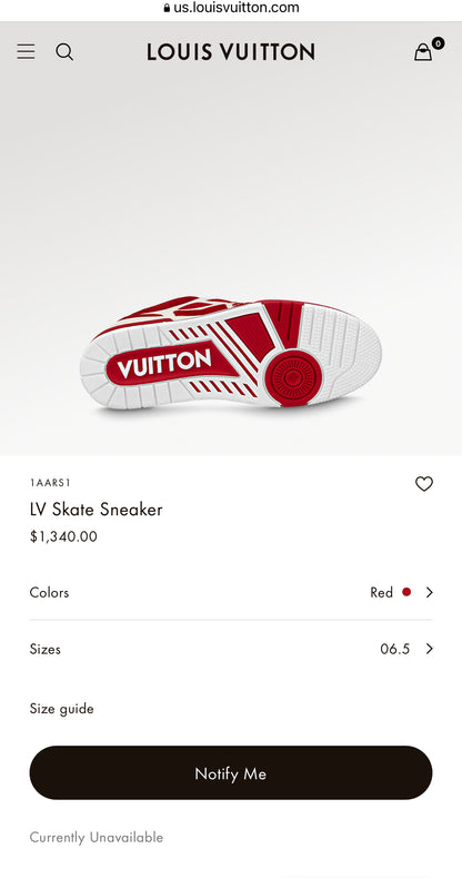 LV Skate Sneaker 1AARS1