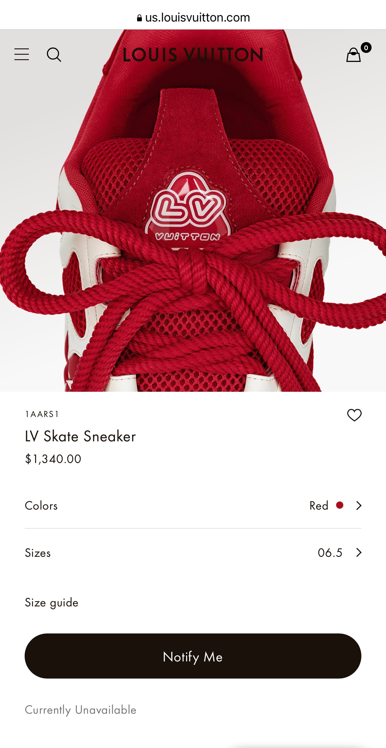 LV Skate Sneaker 1AARS1