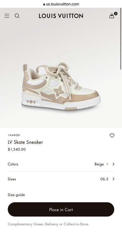 LV Skate Sneaker 1AARQD