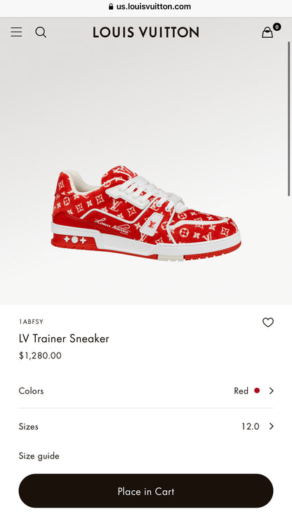 LV Trainer Sneaker 1ABFSY