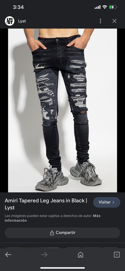 AMIRI JEANS TAPERED LEG