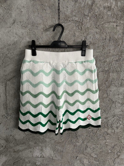 CASABLANCA CROCHET KNIT SHORTS