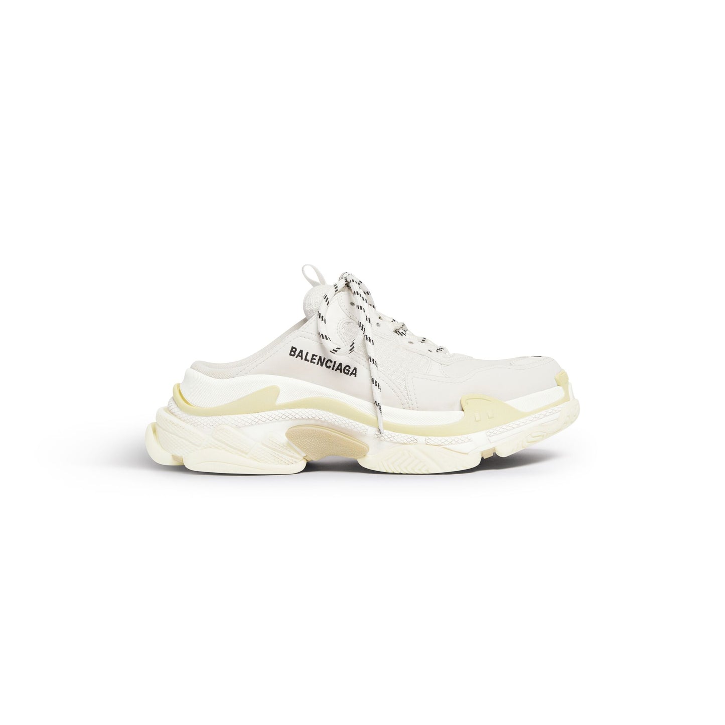 Balenciaga TRIPLE S MULE IN WHITE