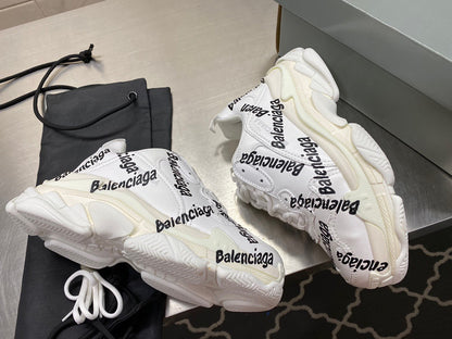 Balenciaga TRIPLE S LOGOTYPE SNEAKER IN WHITE