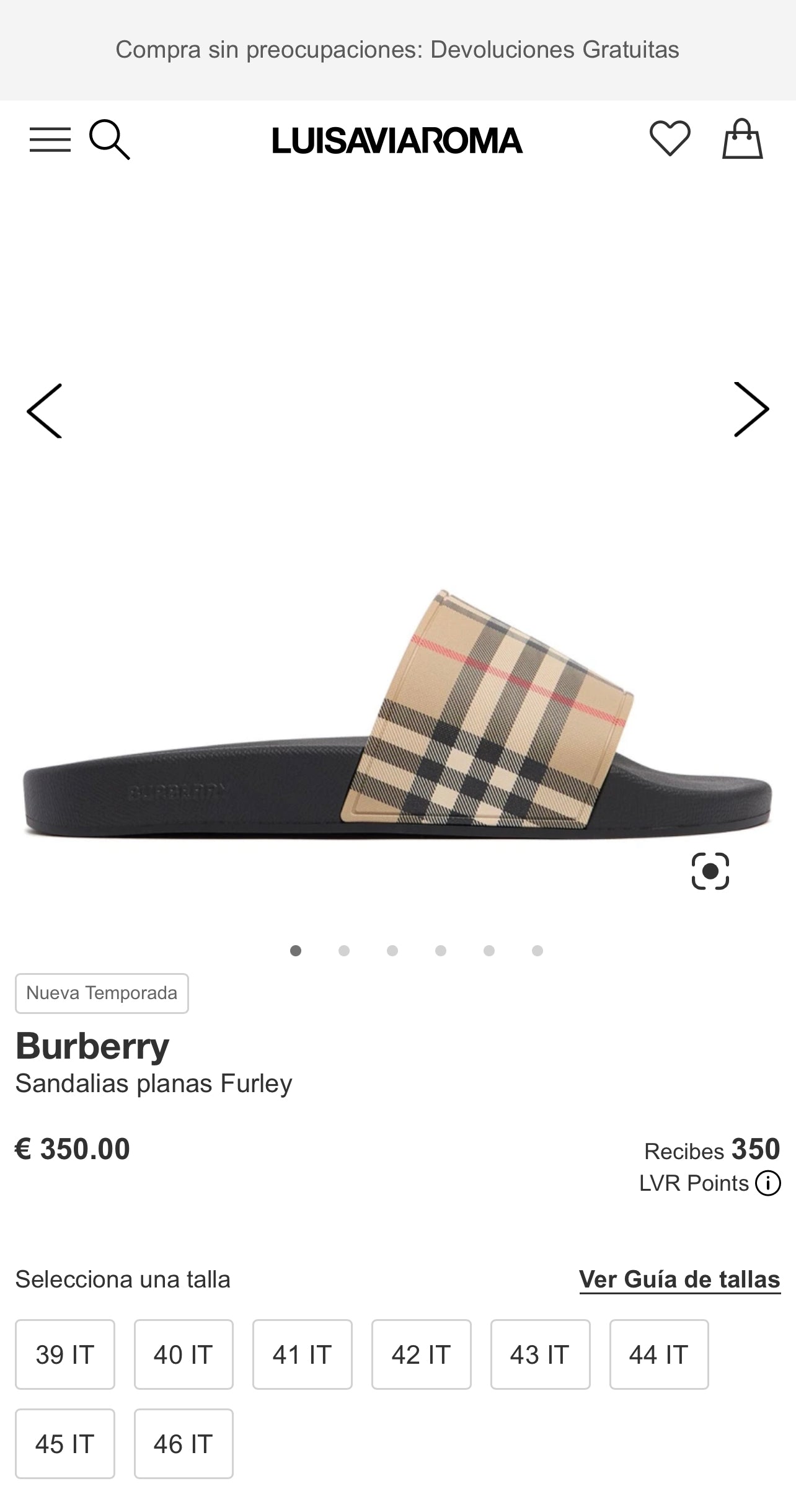 BURBERRY Sandalias Unisex