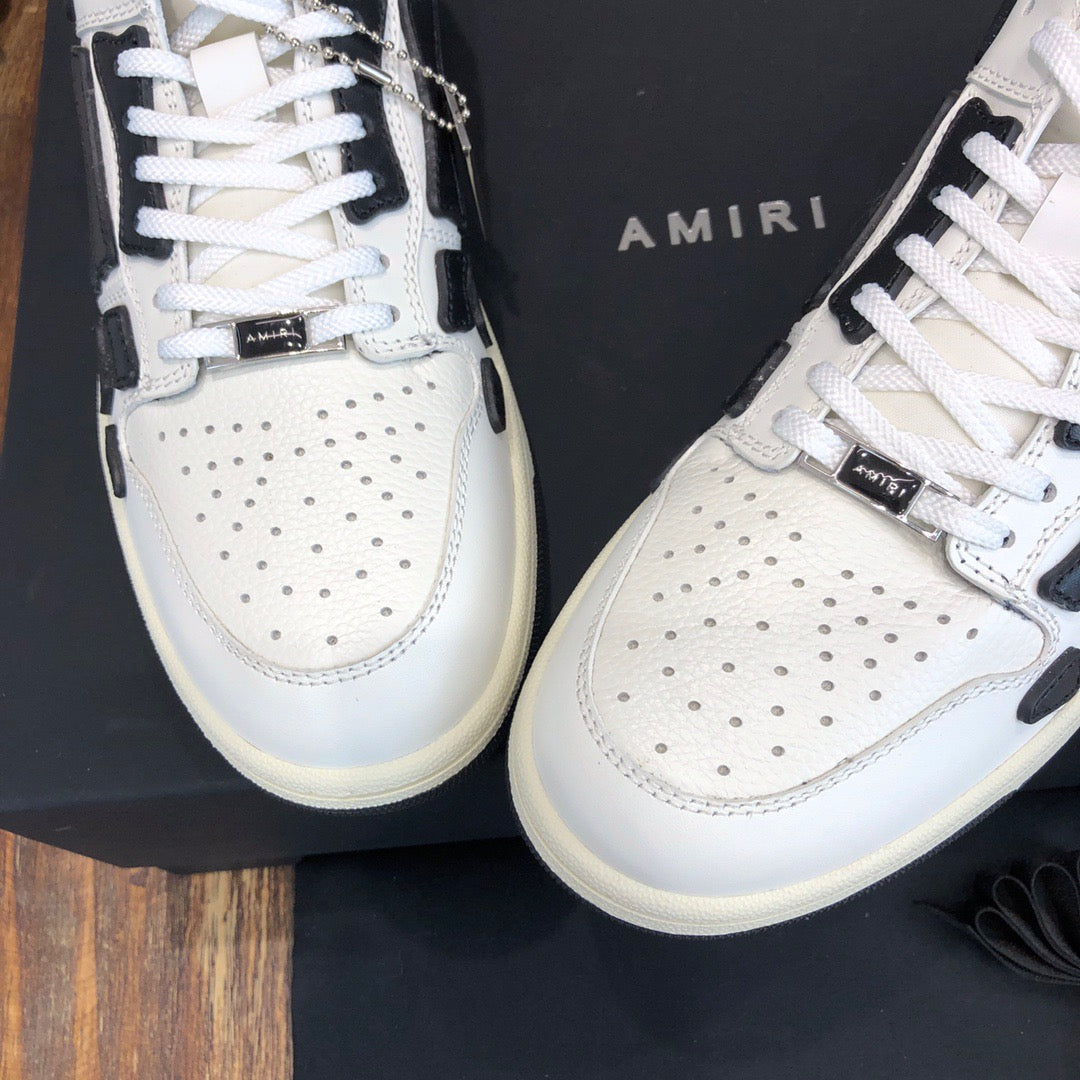 AMIRI - SKEL LOW TOP White/Black