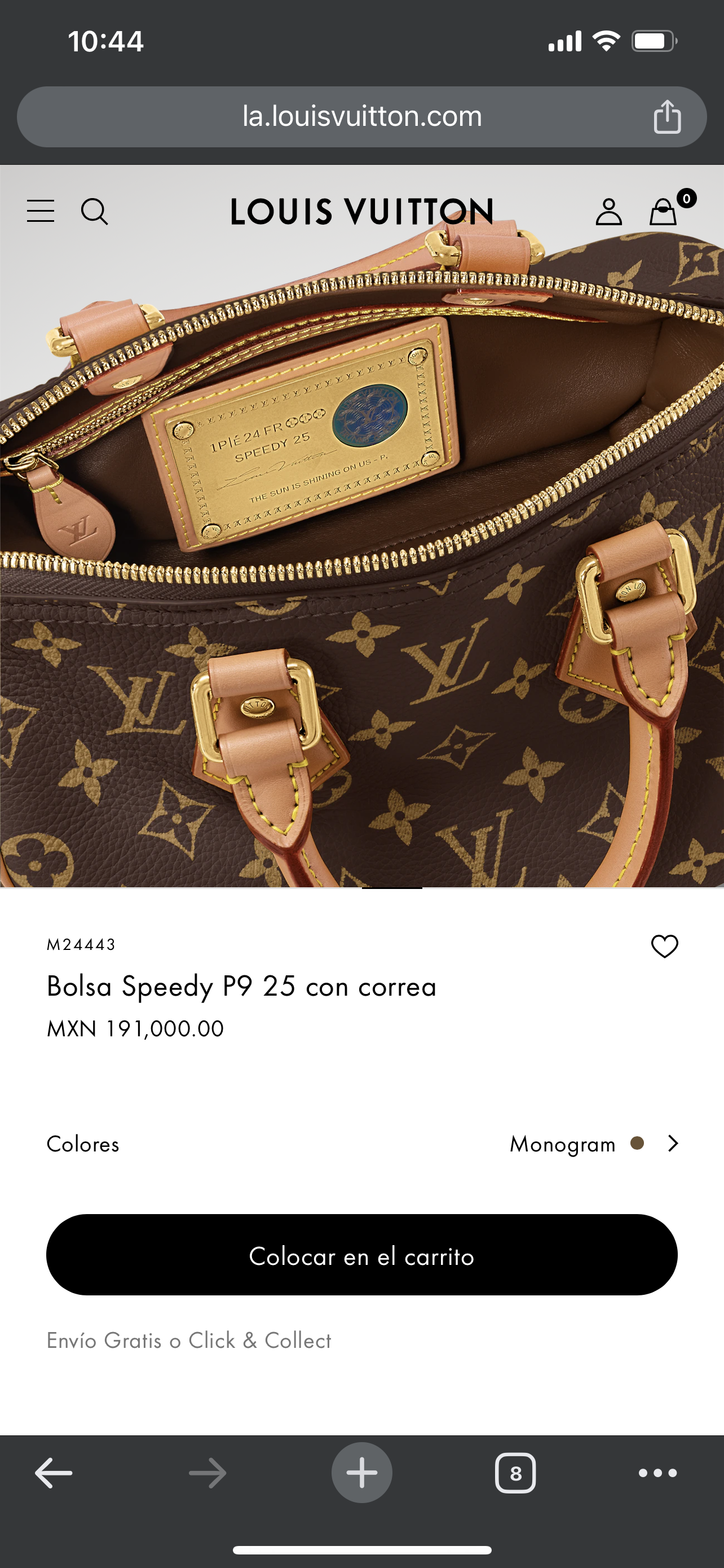 LV M24443 Bolsa Speedy P9 25 con correa