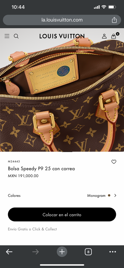 LV M24443 Bolsa Speedy P9 25 con correa