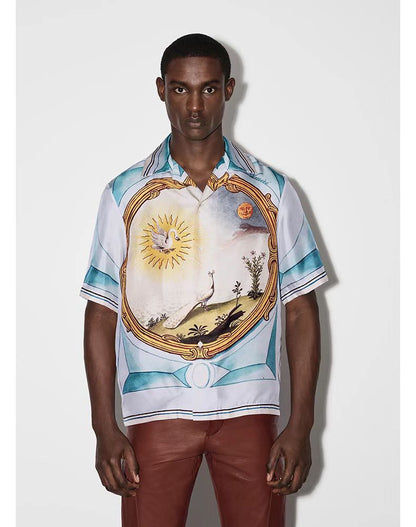 AMIRI CAMISA LANDSCAPE FRAME