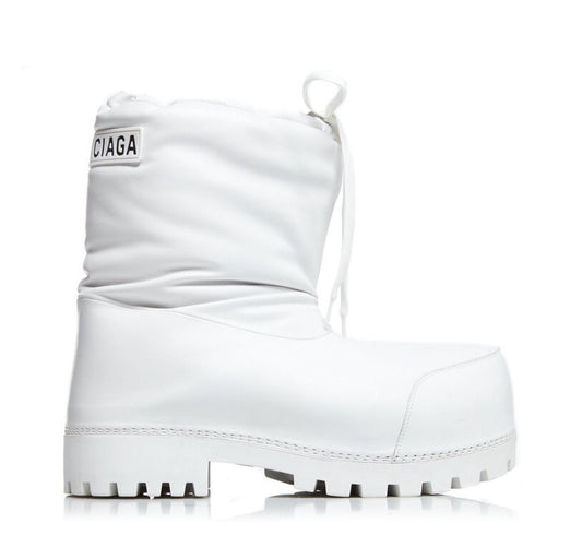 BALENCIAGA SKIWEAR - ALASKA LOW BOOT IN WHITE