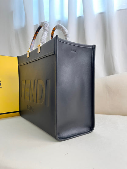 FENDI Sunshine midium tote bag black