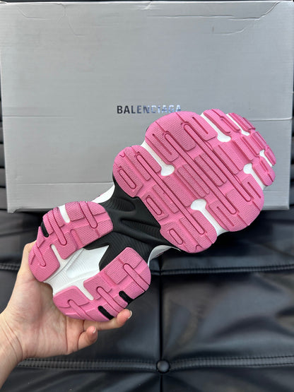 BALENCIAGA CARGO SNEAKERS IN GREY/WHITE/PINK