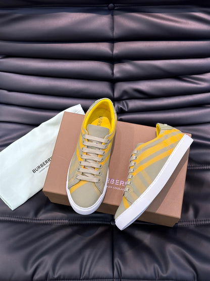 Burberry Check cotton sneakers - Color Hunter