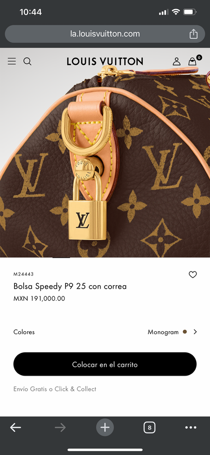 LV M24443 Bolsa Speedy P9 25 con correa