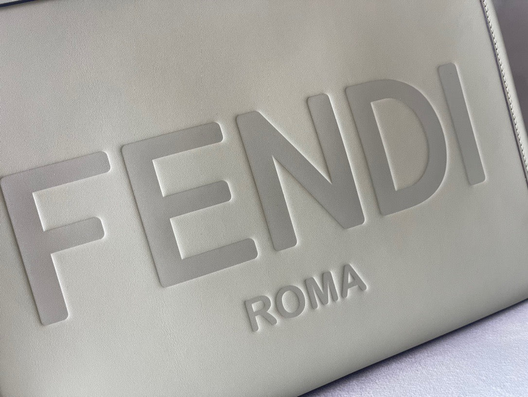 FENDI Sunshine midium tote bag gris