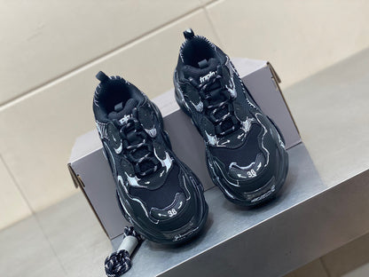 Balenciaga TRIPLE S SKETCH SNEAKER IN BLACK