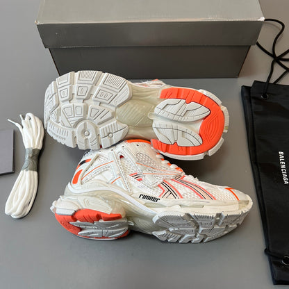 BALENCIAGA RUNNER White Fluo Orange