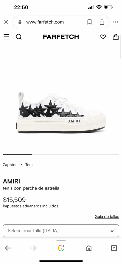 AMIRI - STARS COURT LOW White